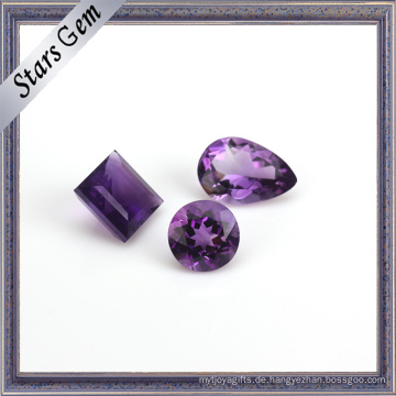 Mysteriöser lila natürlicher Amethyst Edelstein für Schmuck